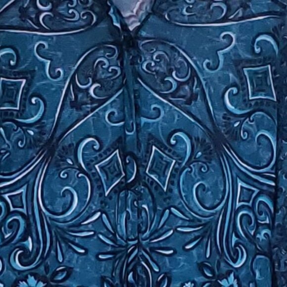 Chico's Teal Mid Length Duster - Picture 4 of 4